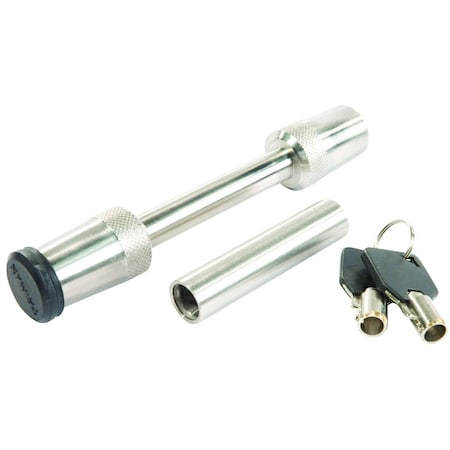 Sunbelt Receiver Pin, Lockable, 1/2" or 5/8 4.65" x9.05" x1.2" A-B1CM23580